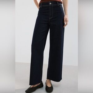 Mango ‘Catherine’ Dark Indigo Culotte Jeans